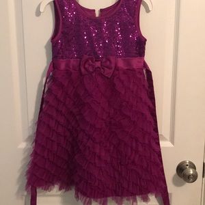 🎉Jona Michelle girls purpleish pink fluffy dress